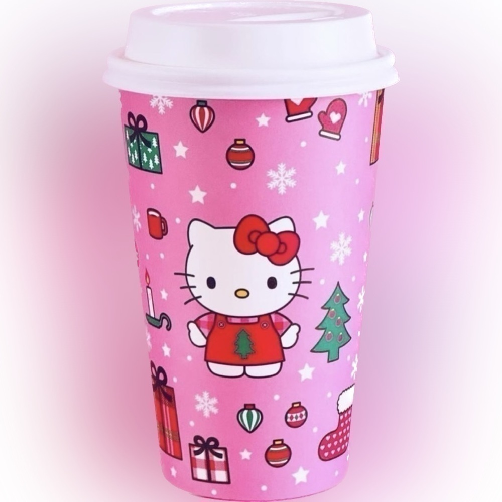Hello kitty travel disposable coffee cups